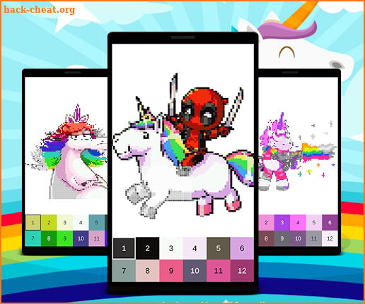 Unicorn Color by Number: Unicorn Pixel Art NEW screenshot
