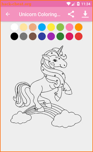 Unicorn Coloring book 2020 screenshot