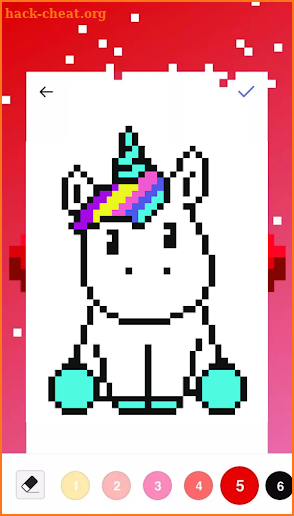 Unicorn Coloring Book - Color By Number screenshot