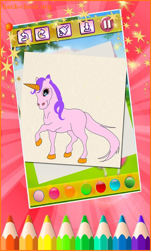 Unicorn Coloring Book: Fun Game for Kids screenshot