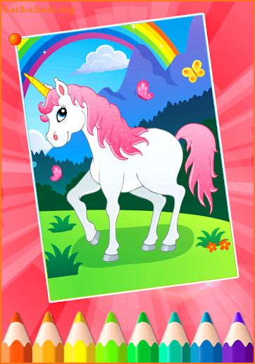 Unicorn Coloring Book Games for Girls screenshot