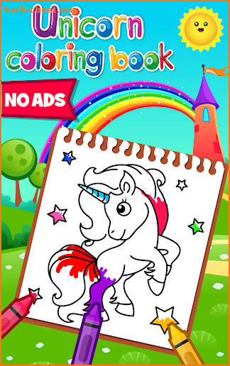 Unicorn Coloring Book - Games for Girls (No Ads)🎨 screenshot