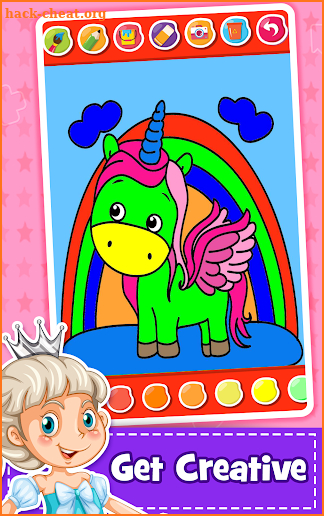 Unicorn Coloring Book - Games for Girls (No Ads)🎨 screenshot