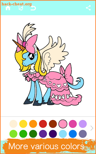 Unicorn Coloring Book Kids Game screenshot