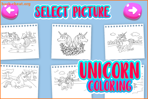 Unicorn Coloring - Coloring Pages for Kids Games screenshot