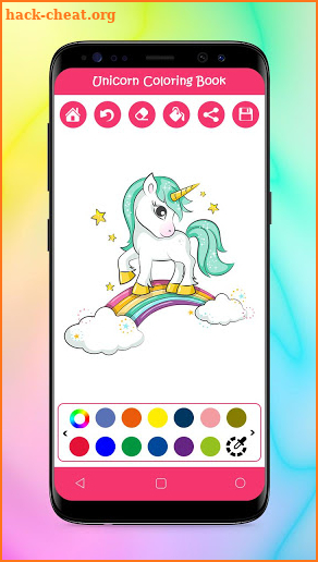 Unicorn Coloring Pages screenshot