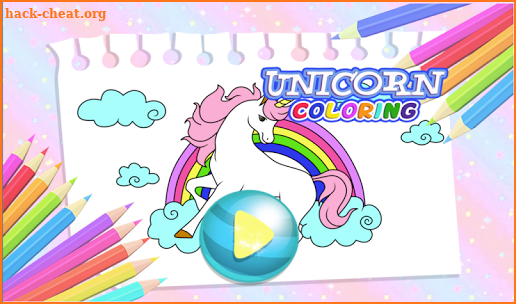 Unicorn coloring pages Games - Horse Colors screenshot
