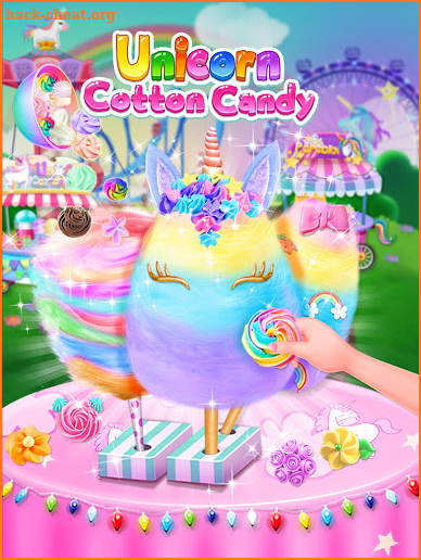 Unicorn Cotton Candy Maker - Rainbow Carnival screenshot