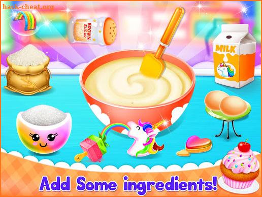 Unicorn Cupcake Baking Kitchen: Dessert Games screenshot