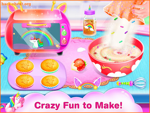 Unicorn Cupcake Dessert Bakery Food Games screenshot