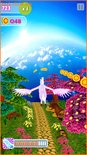 Unicorn Dash Fly Pegasus 3D HD screenshot