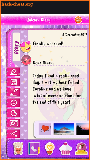 Unicorn Diary screenshot