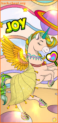 Unicorn Dress Up Coloring Book screenshot