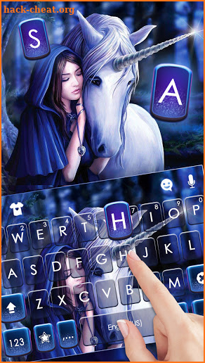 Unicorn Fairytale Keyboard Background screenshot