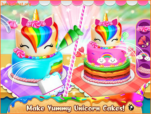 Unicorn Food Bakery Mania: Baking Games screenshot