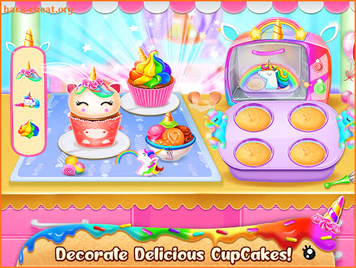 Unicorn Food Bakery Mania: Baking Games screenshot