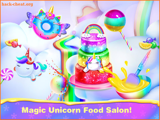Unicorn Food Salon-Bakery Food Games screenshot