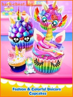Unicorn Food - Sweet Rainbow Cupcake Desserts screenshot