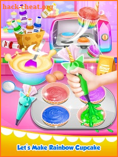 Unicorn Food - Sweet Rainbow Cupcake Desserts screenshot