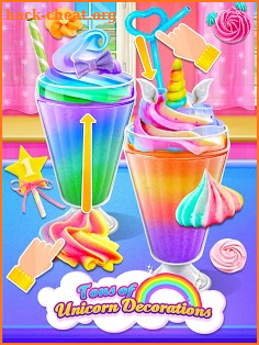 Unicorn Food - Sweet Rainbow Ice Cream Milkshake screenshot