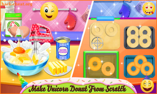 Unicorn Foods Chef - Girls Donuts Milkshake Bakery screenshot