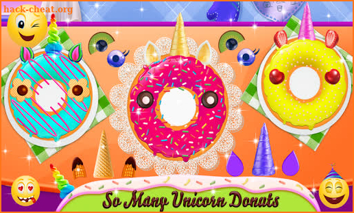 Unicorn Foods Chef - Girls Donuts Milkshake Bakery screenshot