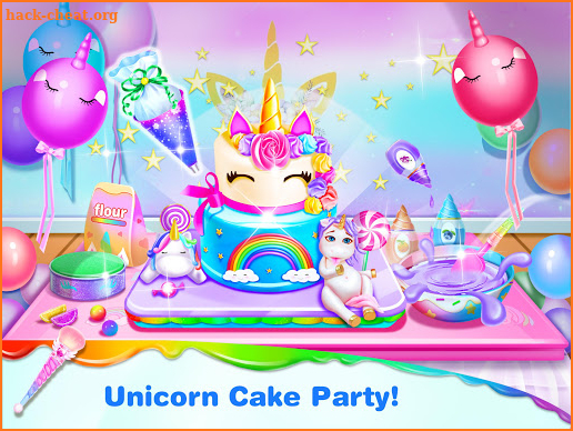 Unicorn Frost Cakes Shop - Baking Games for Girls screenshot