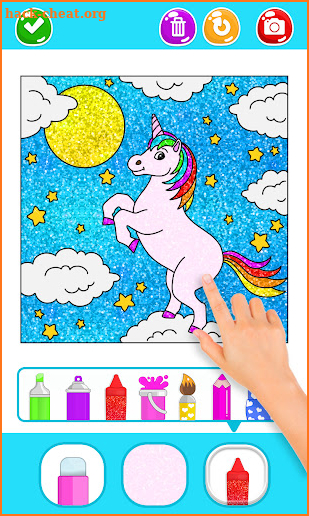 Unicorn Glitter Coloring & Fun screenshot