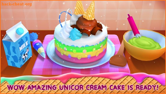 Unicorn Ice Cream Cake Maker : Sweet Dessert Shop screenshot