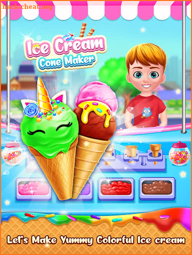 Unicorn Ice Cream Cone Maker: Frozen Dessert Game screenshot