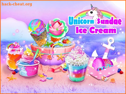Unicorn Ice Cream Sundae - Ice Desserts Maker screenshot