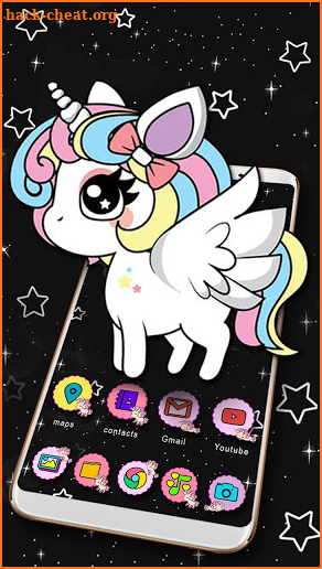 Unicorn In Space Themes HD Wallpapers 3D icons screenshot