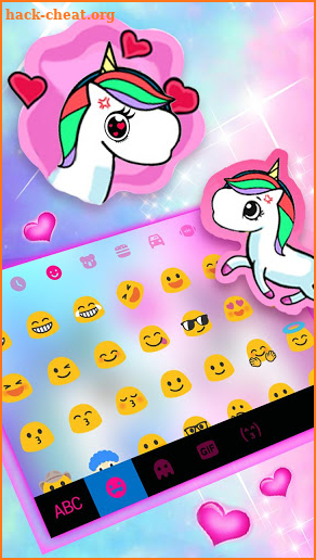 Unicorn Love Keyboard Theme screenshot