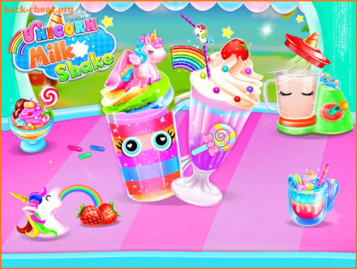 Unicorn Milkshake Maker: Frozen Drink Games screenshot