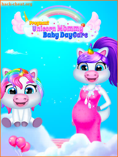 Unicorn Mom & Newborn - Babysitter Game screenshot