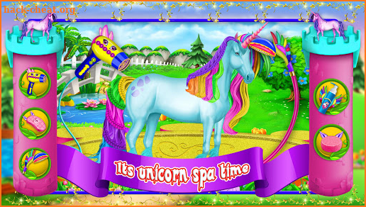 Unicorn Nail Art Salon Girls Games screenshot