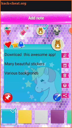 Unicorn Notepad screenshot