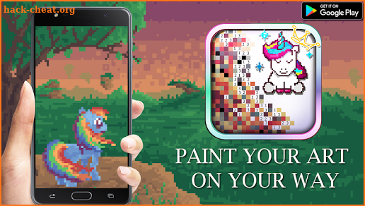 Unicorn of Love: The Number Coloring by Pixel Arts screenshot