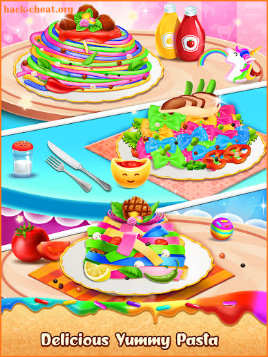 Unicorn Pasta Cooking Game screenshot