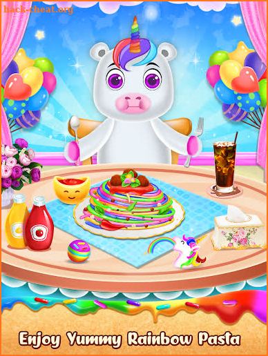 Unicorn Pasta Cooking Game screenshot