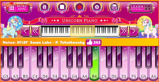 Unicorn Piano screenshot