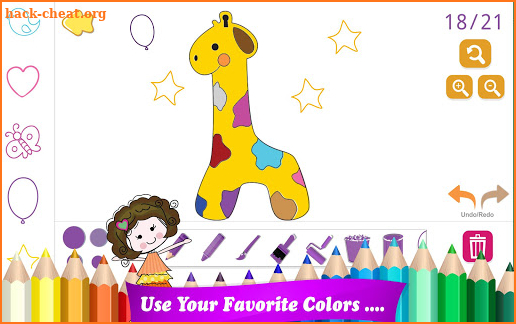 Unicorn Princess Coloring Book Games: Kids Games screenshot