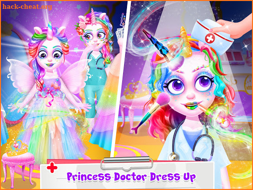Unicorn Princess Doctor - Save Jungle Pet Animals screenshot