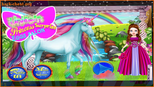 Unicorn Princess Surprise Egg Salon screenshot