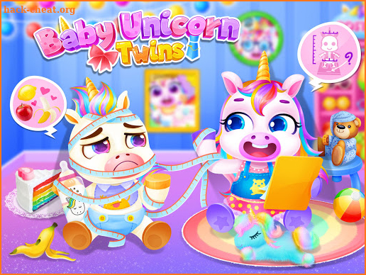 Unicorn Rainbow Baby Pony Twins - Care & Dress Up screenshot