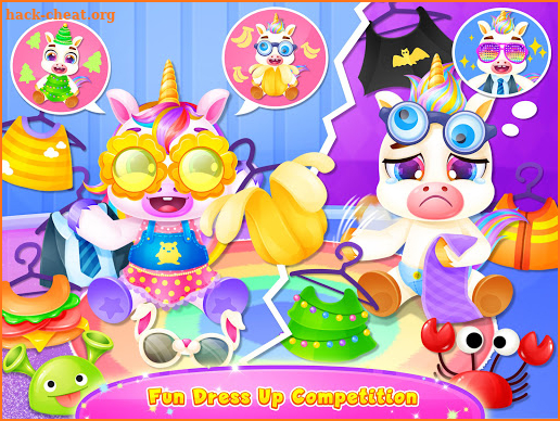 Unicorn Rainbow Baby Pony Twins - Care & Dress Up screenshot