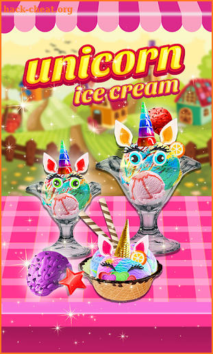 Unicorn Rainbow Ice Cream Maker:Carnival Fair Food screenshot