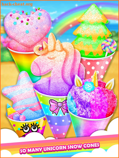 Unicorn Rainbow Snow Cone Desserts Maker screenshot