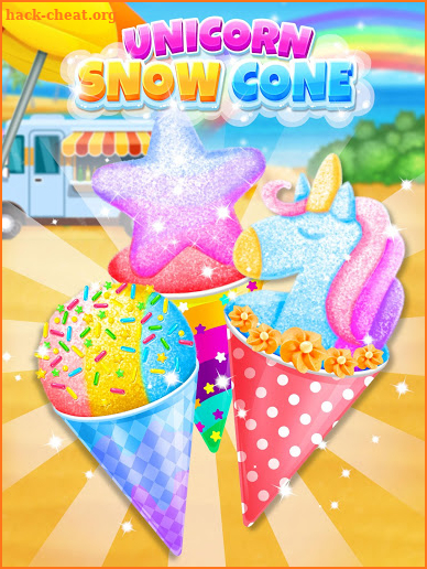 Unicorn Snow Cone - Trendy Unicorn Carnival screenshot