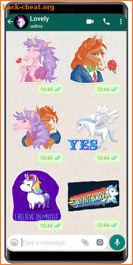 Unicorn Stickers 🦄 WAStickerApps unicorn kawaii screenshot